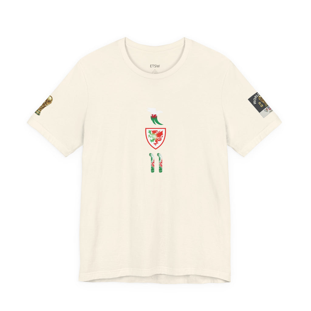 Wales Soccer Jersey Tee — Number 11 ‘Johnson’ Fan Shirt