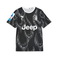 Soccer Jersey – Black Flame All-Over Print Replica Tee