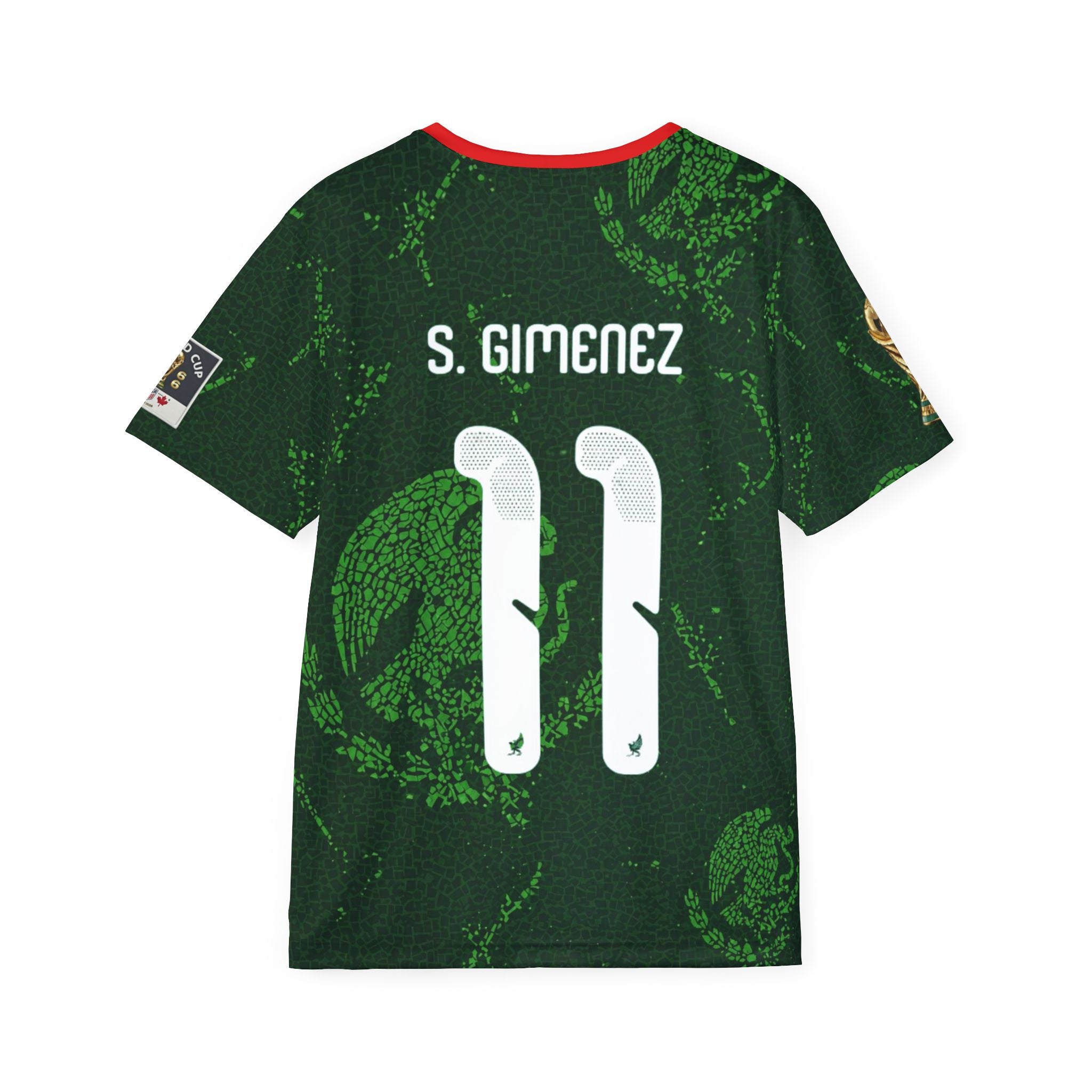 Men's Sports Jersey - Mexico National Team Style, Customizable Player Name & Number