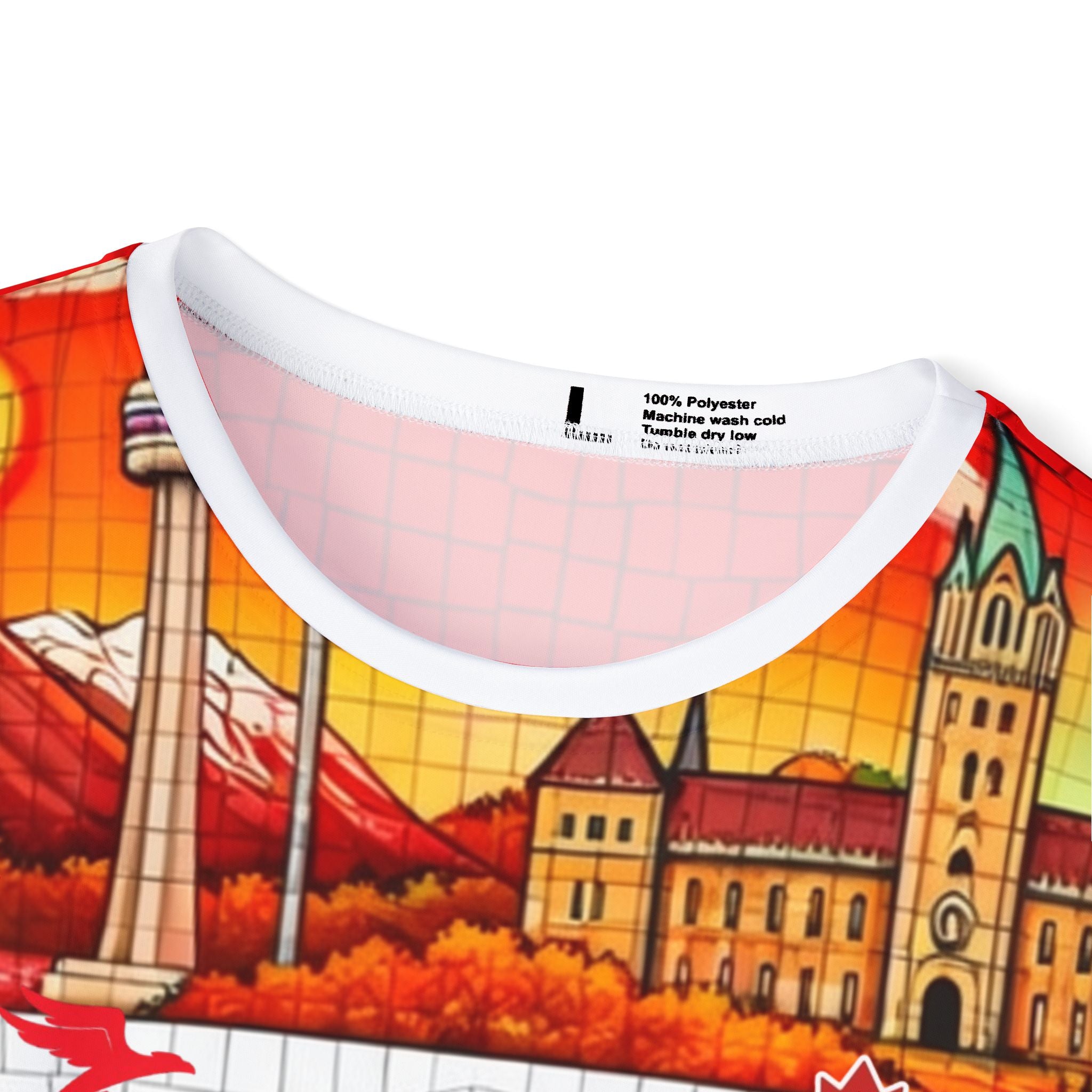 Men's Soccer Jersey — Festive Football Mosaic with Stadium & Snacks AOP