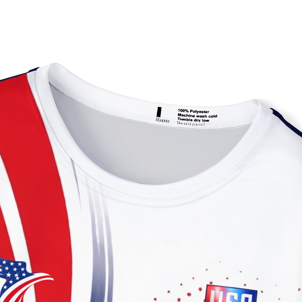 Men's Soccer Jersey - Pulisic #10 Red White Blue Star Design