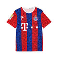 Lewandowski #9 Striped Soccer Jersey — Red & Blue Fan Shirt