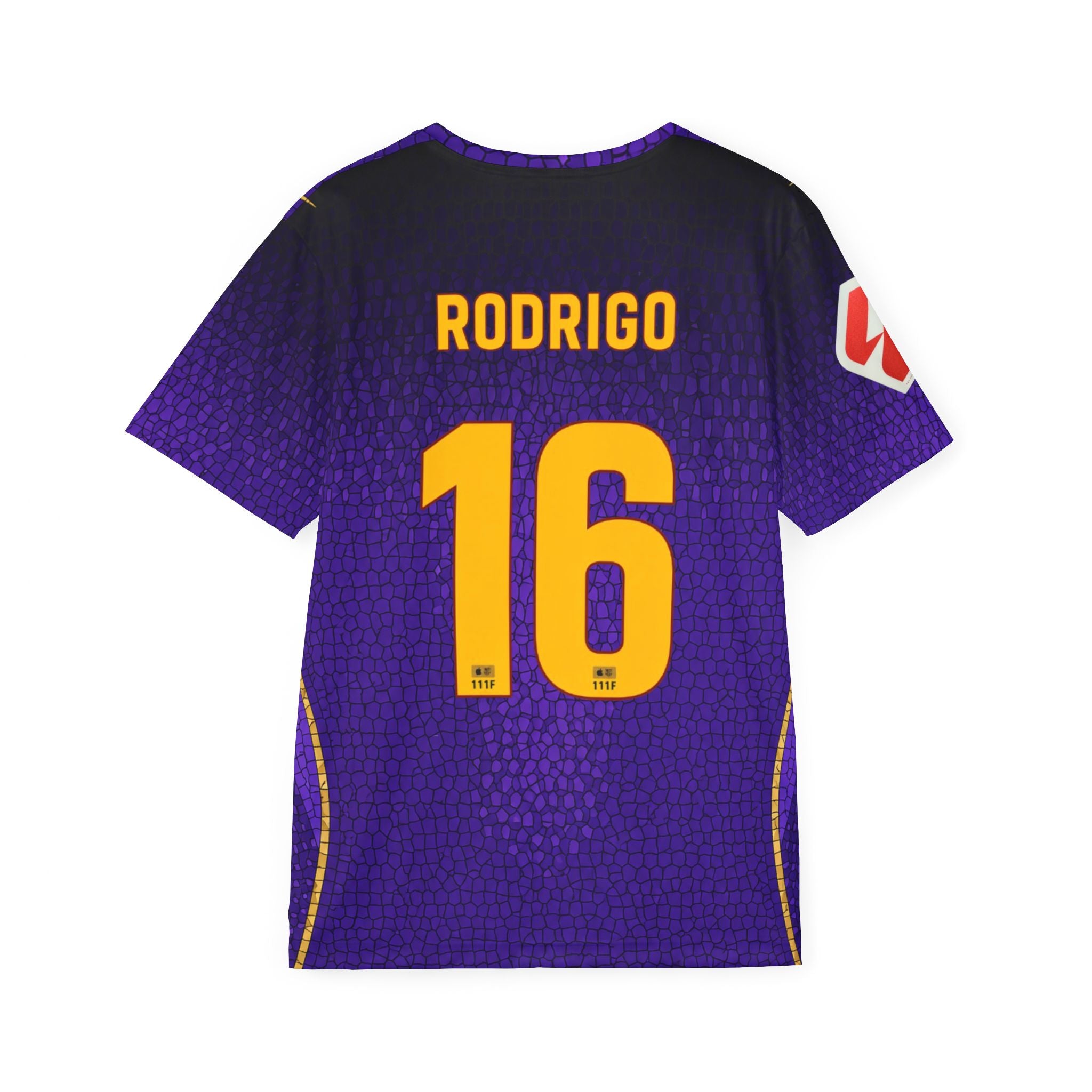 Rodrigo #16 Purple Soccer Jersey — Custom Men’s Sports Shirt