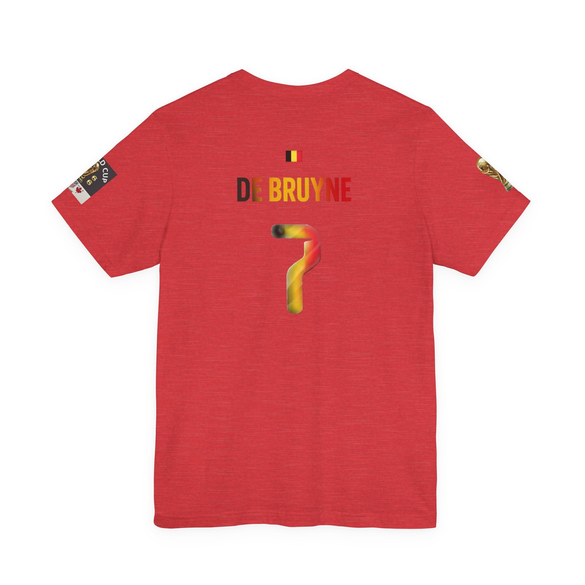 De Bruyne 7 Jersey Tee | Belgium soccer number 7 shirt