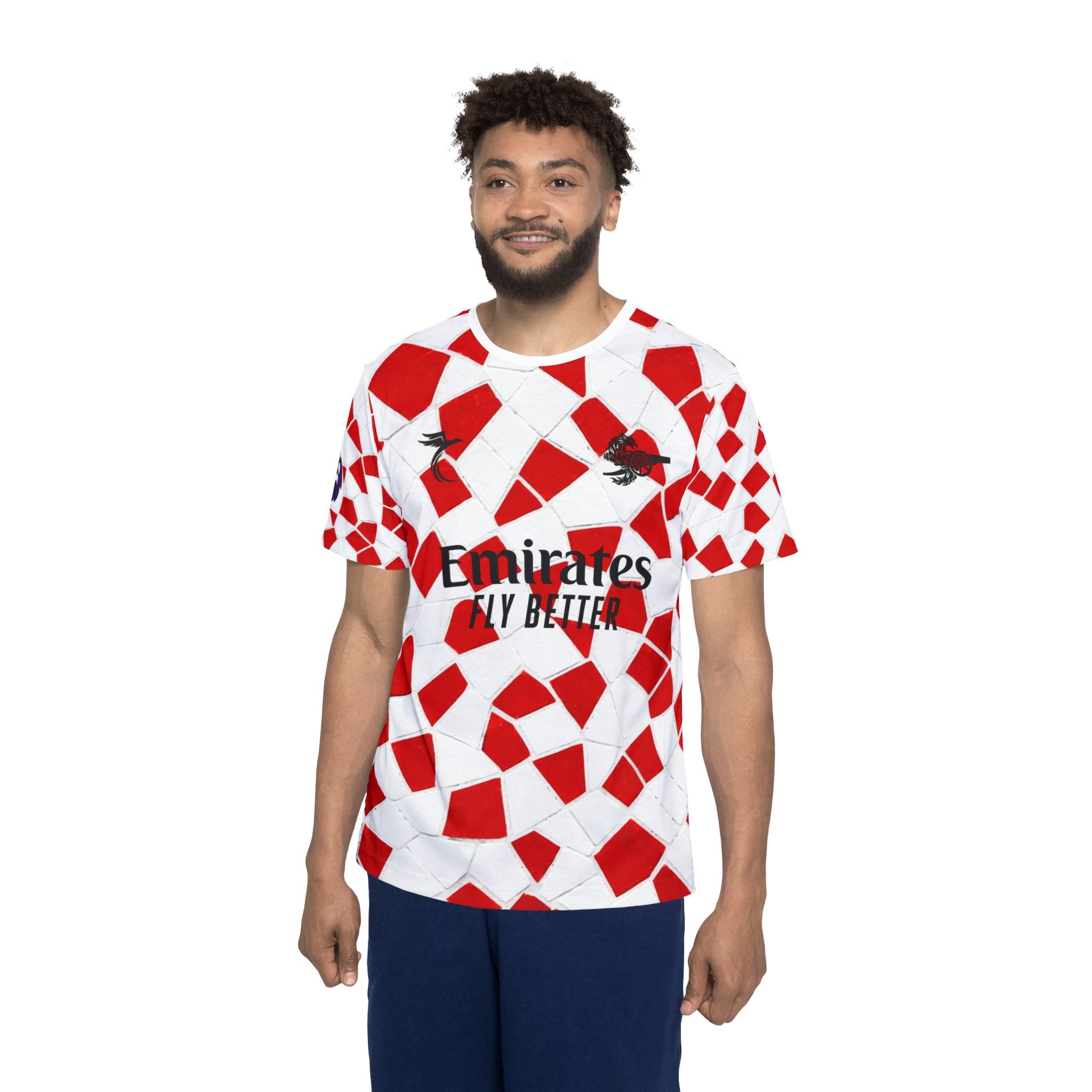 Red Arsenal Football Jersey — 'Saka 7' Men's Soccer Shirt
