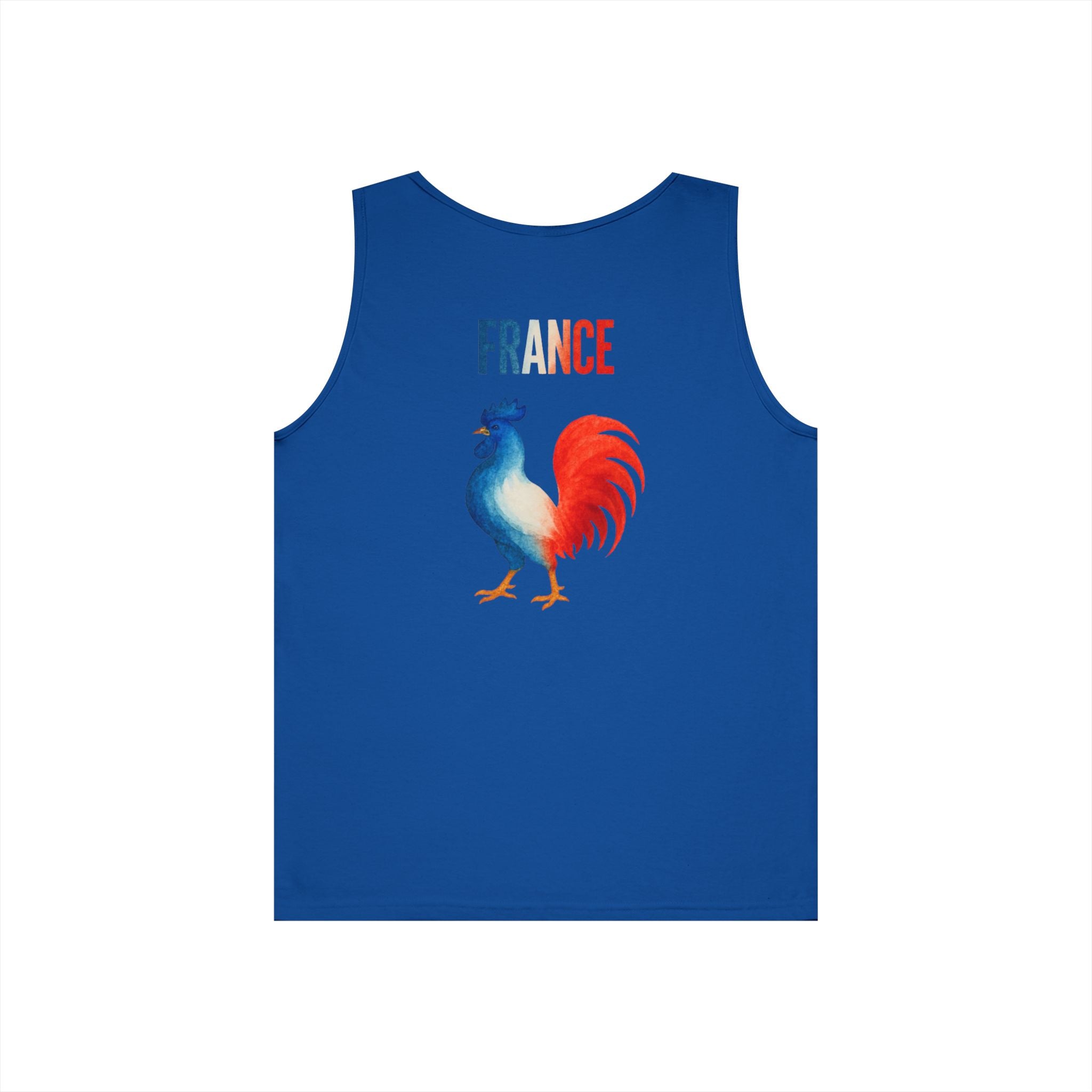 France Rooster Tank Top — French Tricolor Coq Graphic