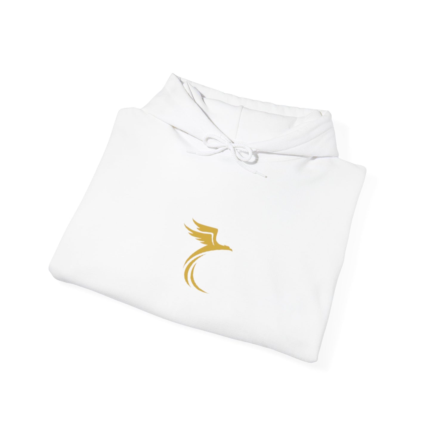 Rise Beyond Limits hoodie | Minimal gold crescent logo sweatshirt