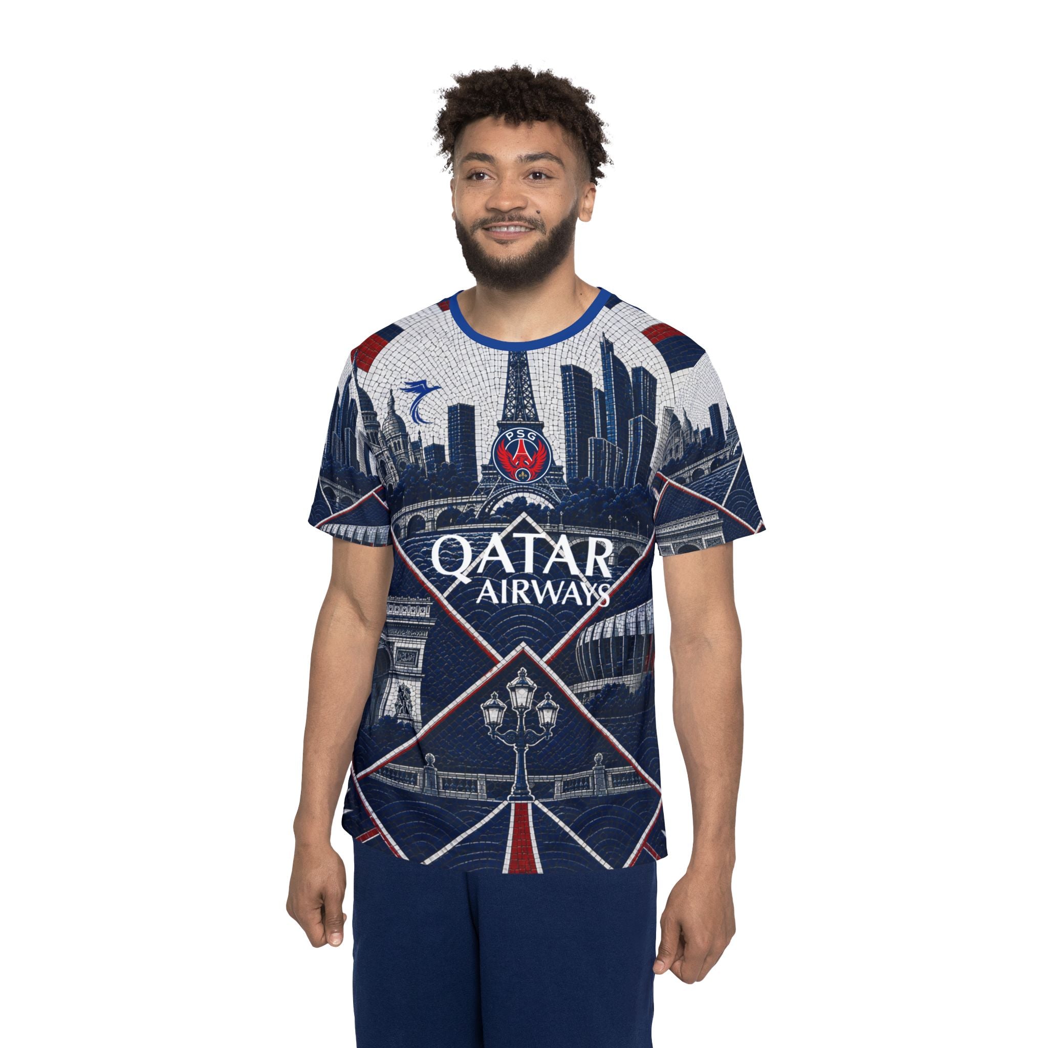PSG O. Dembélé #10 Men’s Soccer Jersey — Qatar Airways Replica