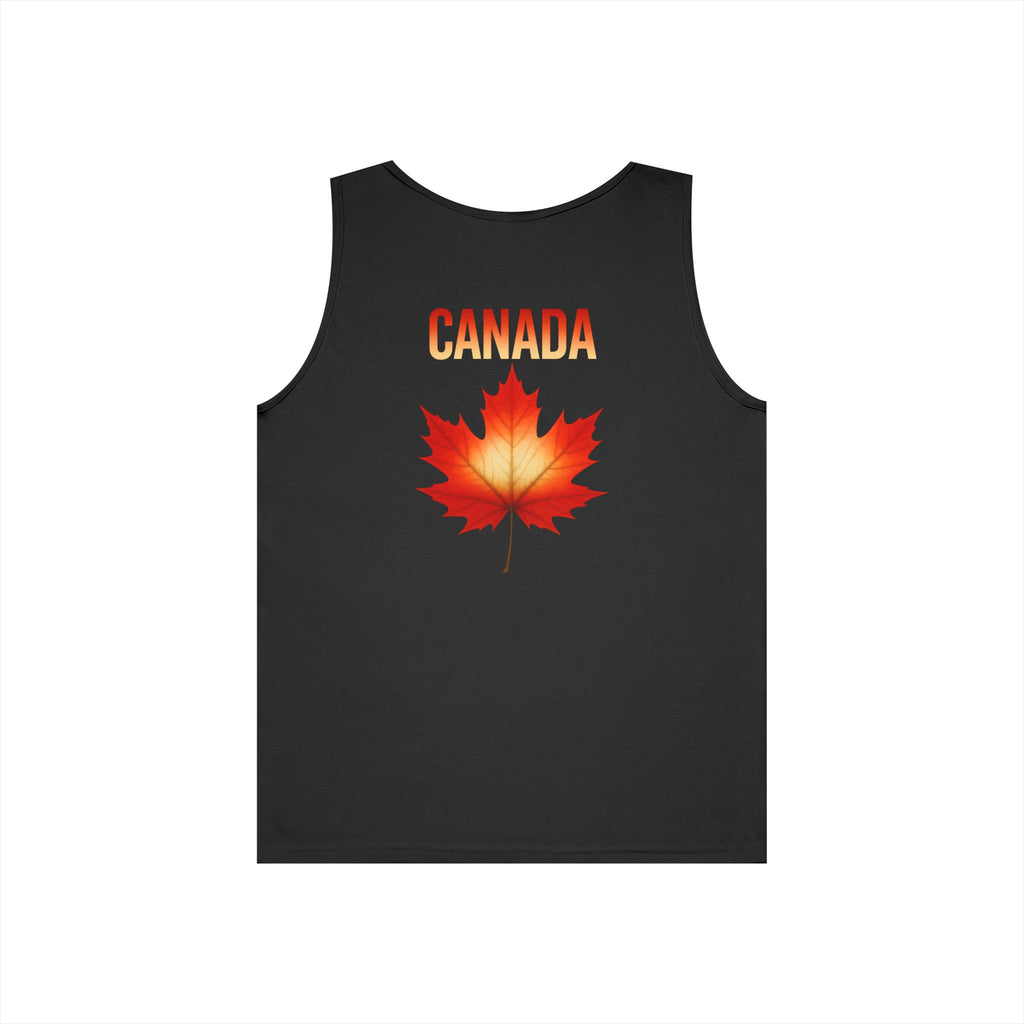 Canada Maple Leaf Tank Top — Canadian Flag Maple Graphic Sleeveless Shirt