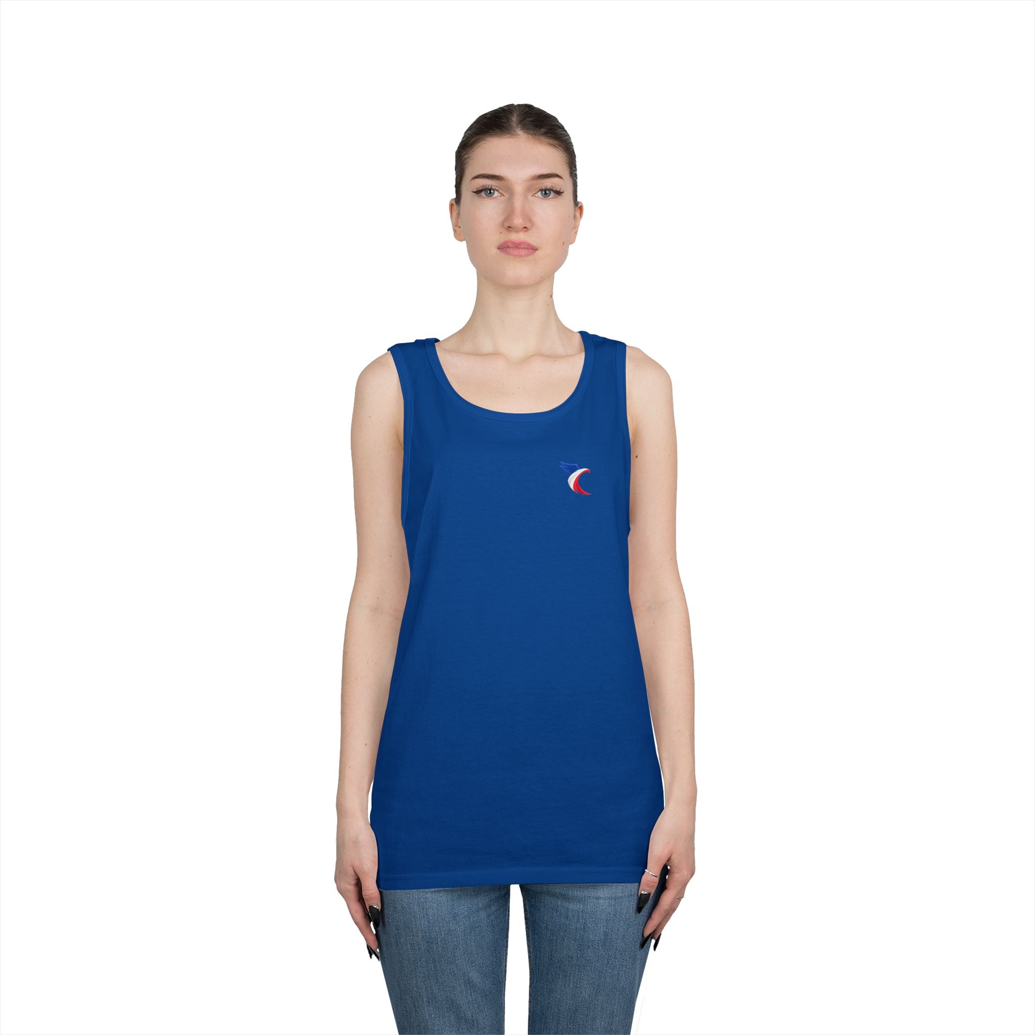 France Rooster Tank Top — French Tricolor Coq Graphic