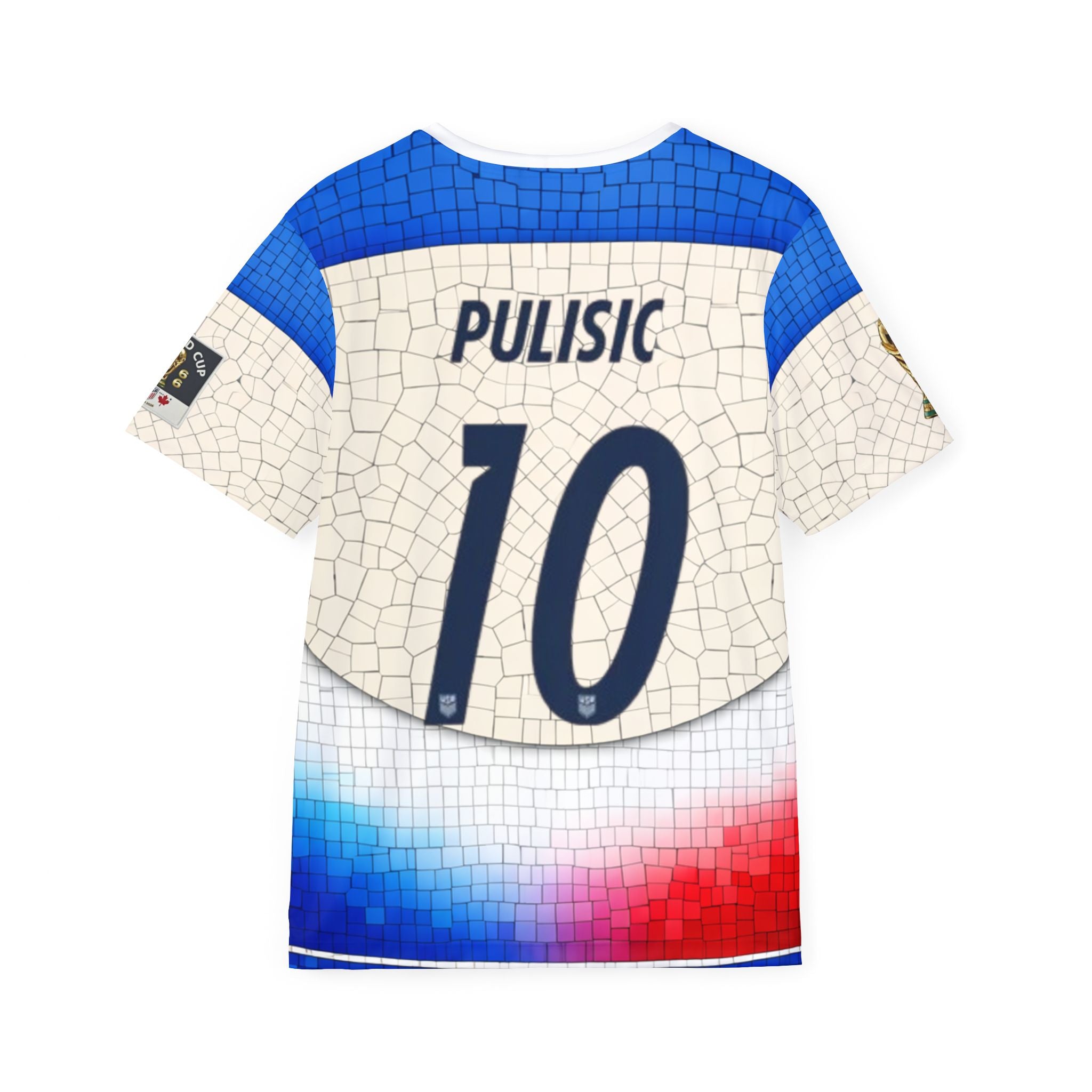 Pulisic #10 USA All-Over-Print Men's Sports Jersey — Red White Blue Soccer Fan Shirt