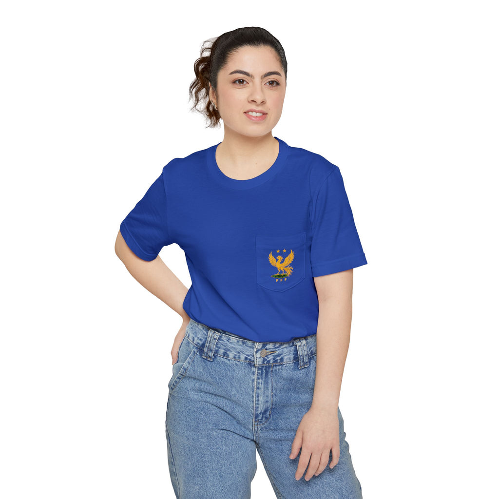 Mbappé #10 Pocket T-Shirt — French Football Fan Jersey