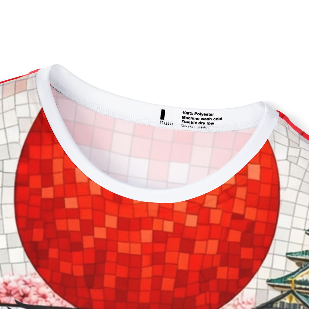 Japanese Food & Culture Men's Sports Jersey — Mount Fuji, Ramen & Torii Graphic Tee