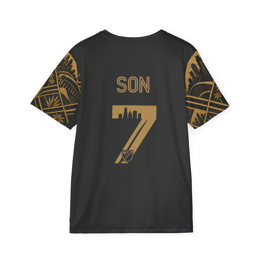 LAFC Gold Crest Soccer Jersey — Custom 'Son 7' Fan Tee