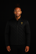 Quilted Full-Zip Jacket — Minimal Embroidered Chest Logo image 0