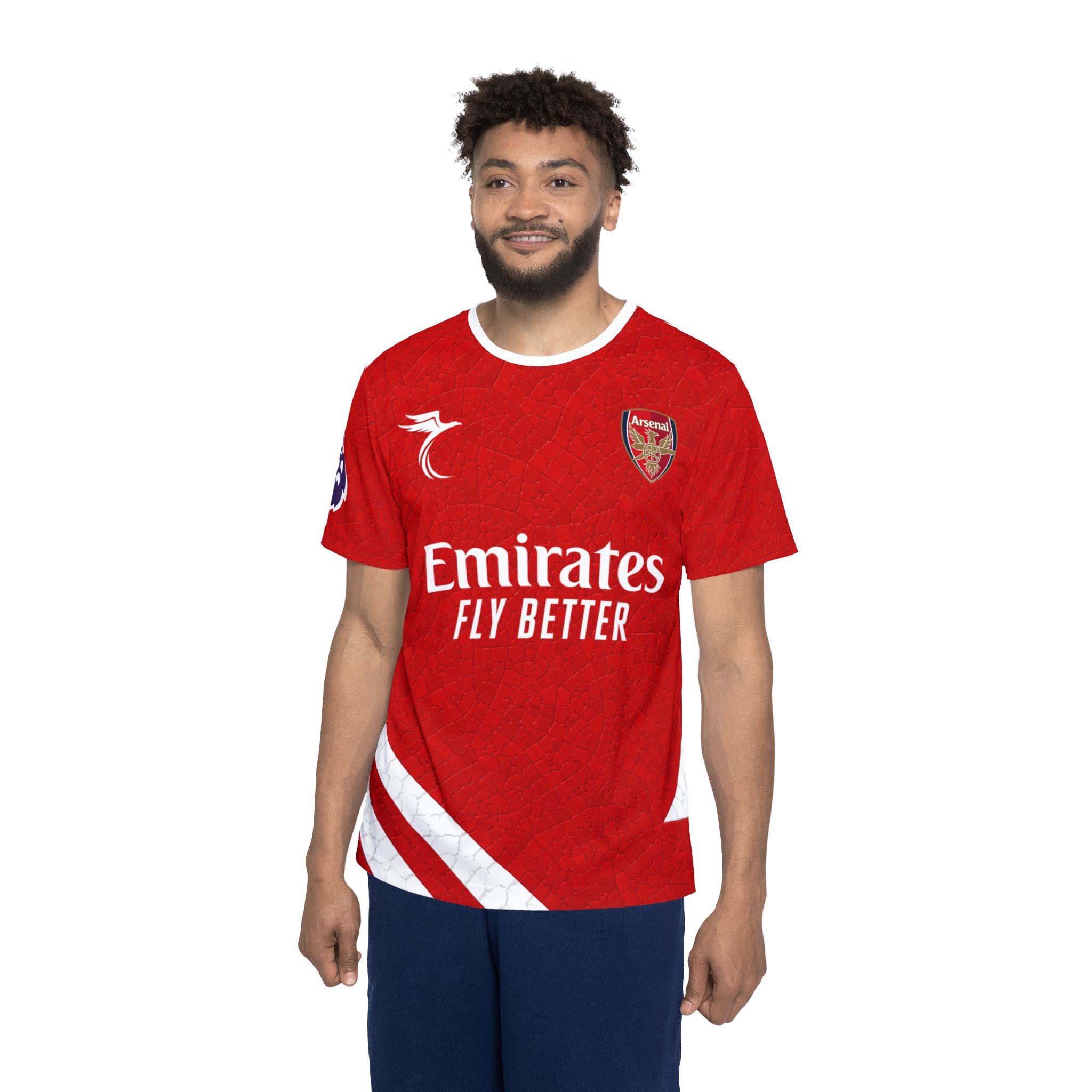 Arsenal Red Soccer Jersey – "Rice 41" Fan Tee