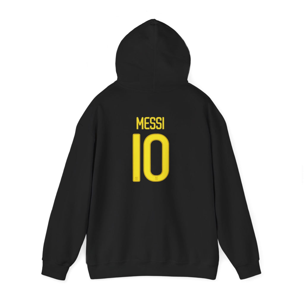 FC Barcelona #10 Pullover Hoodie — Messi Style Black Soccer Sweatshirt