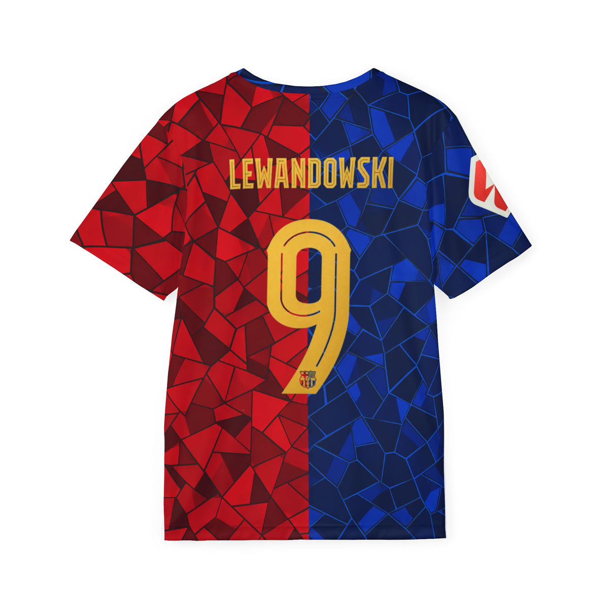 FC Barcelona Mosaic Lewandowski #9 Men's Sports Jersey