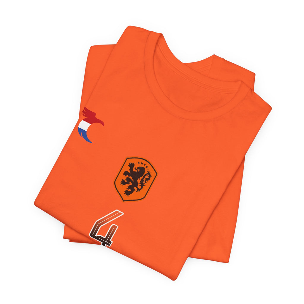 Netherlands Van Dijk Jersey T-Shirt — Heraldic Shield Graphic T‑Shirt
