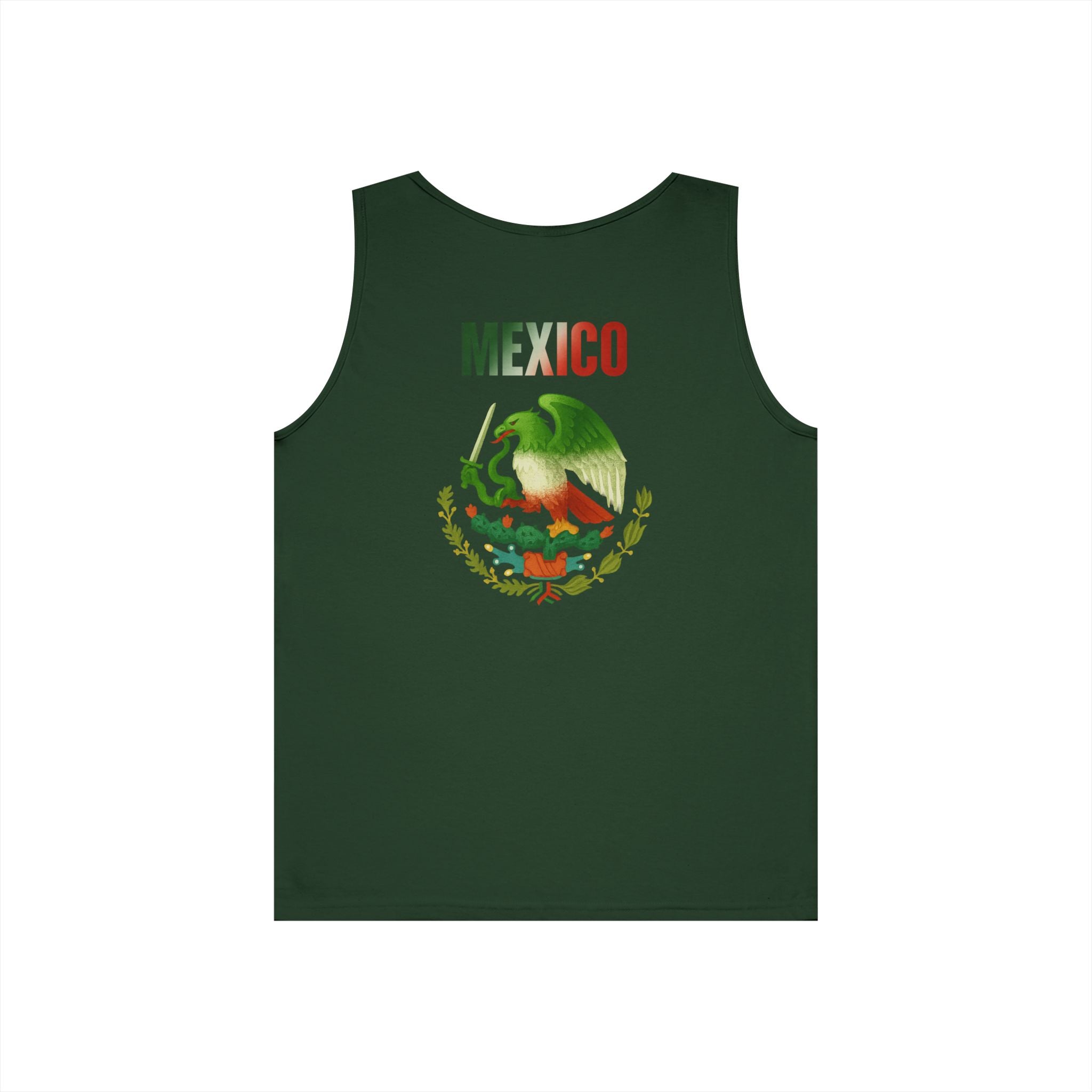 Mexico Crest Tank Top — Vintage Mexican Flag Eagle Graphic