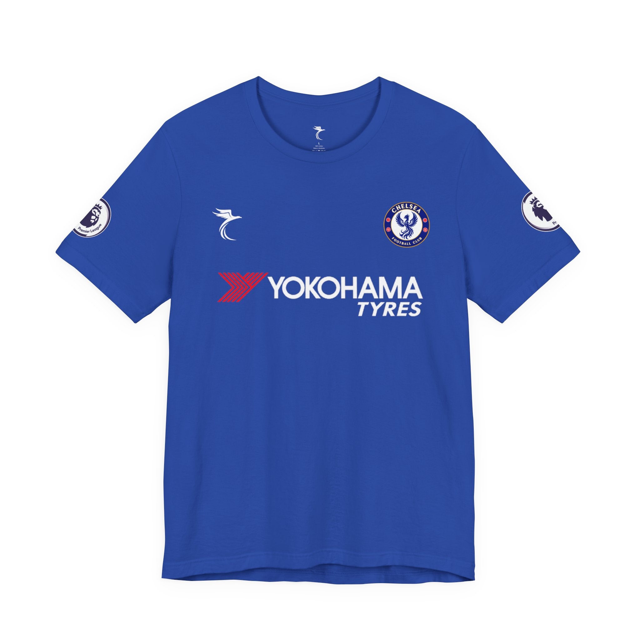 Soccer Eden Hazard Jersey Tee — White Number 10 Fan Shirt with Sleeve Crest