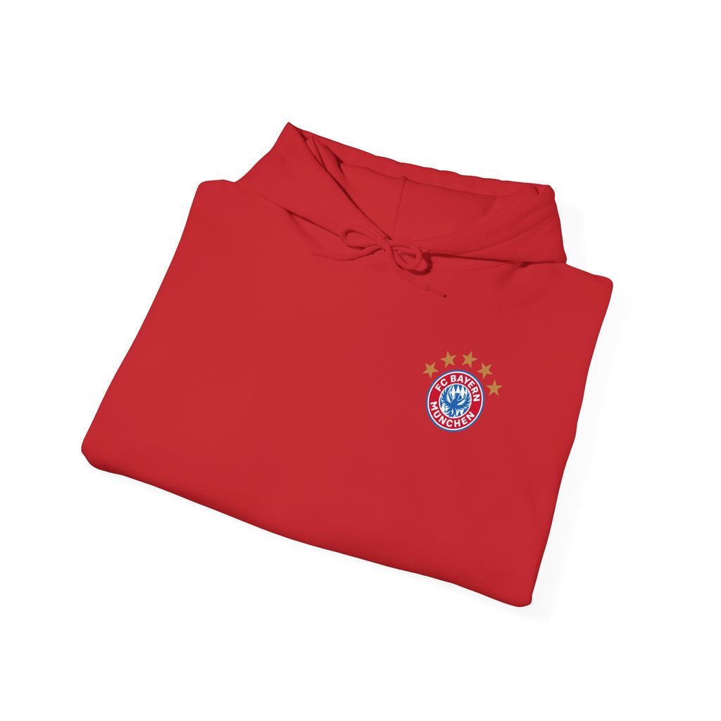 Hoodie — ‘Olise 17’ Red Soccer Player Hoodie (Front Logo, Back Number)