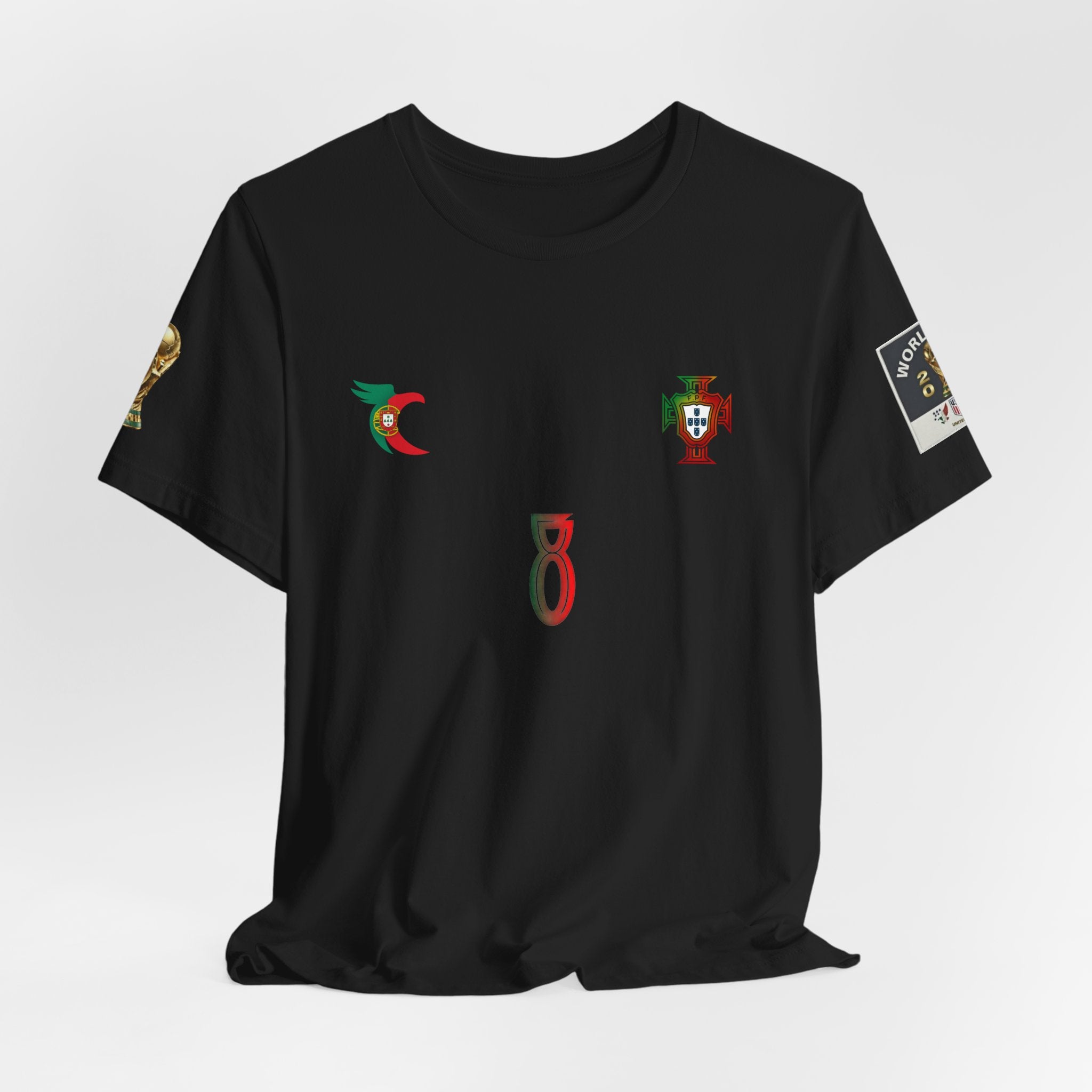 B. Fernandes Portugal Soccer Jersey Tee — Back Number 8 Football Fan Shirt