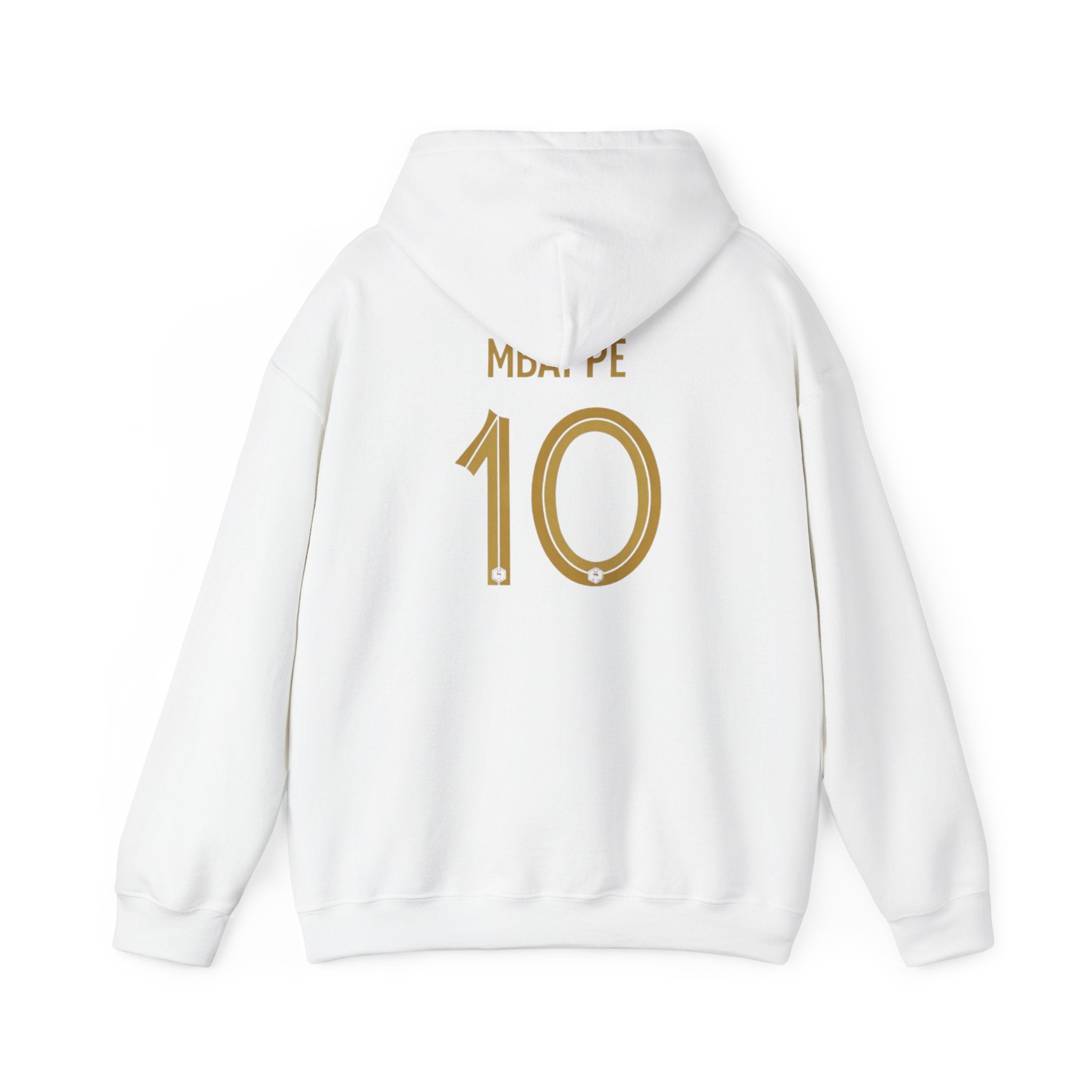 Mbappe #10 2022 Jersey Hoodie — Minimal Rooster Chest Emblem & Back Jersey Print