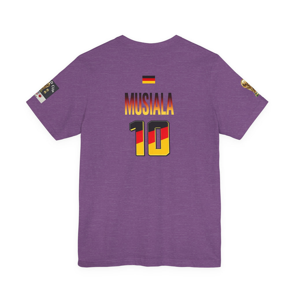 Germany Crest Flag T-Shirt — Small Front Emblem & Back German Flag Tee