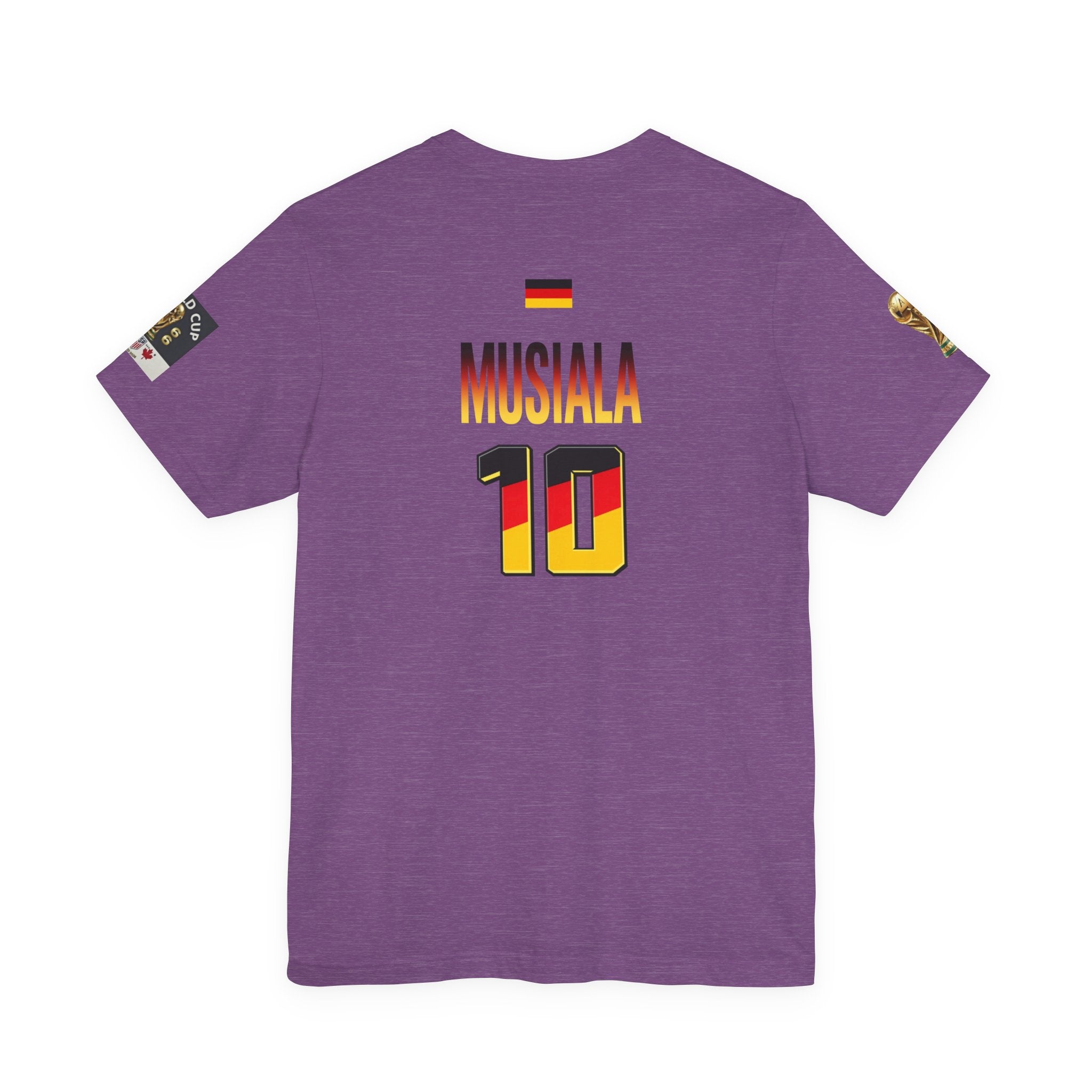 Germany Crest Flag T-Shirt — Small Front Emblem & Back German Flag Tee