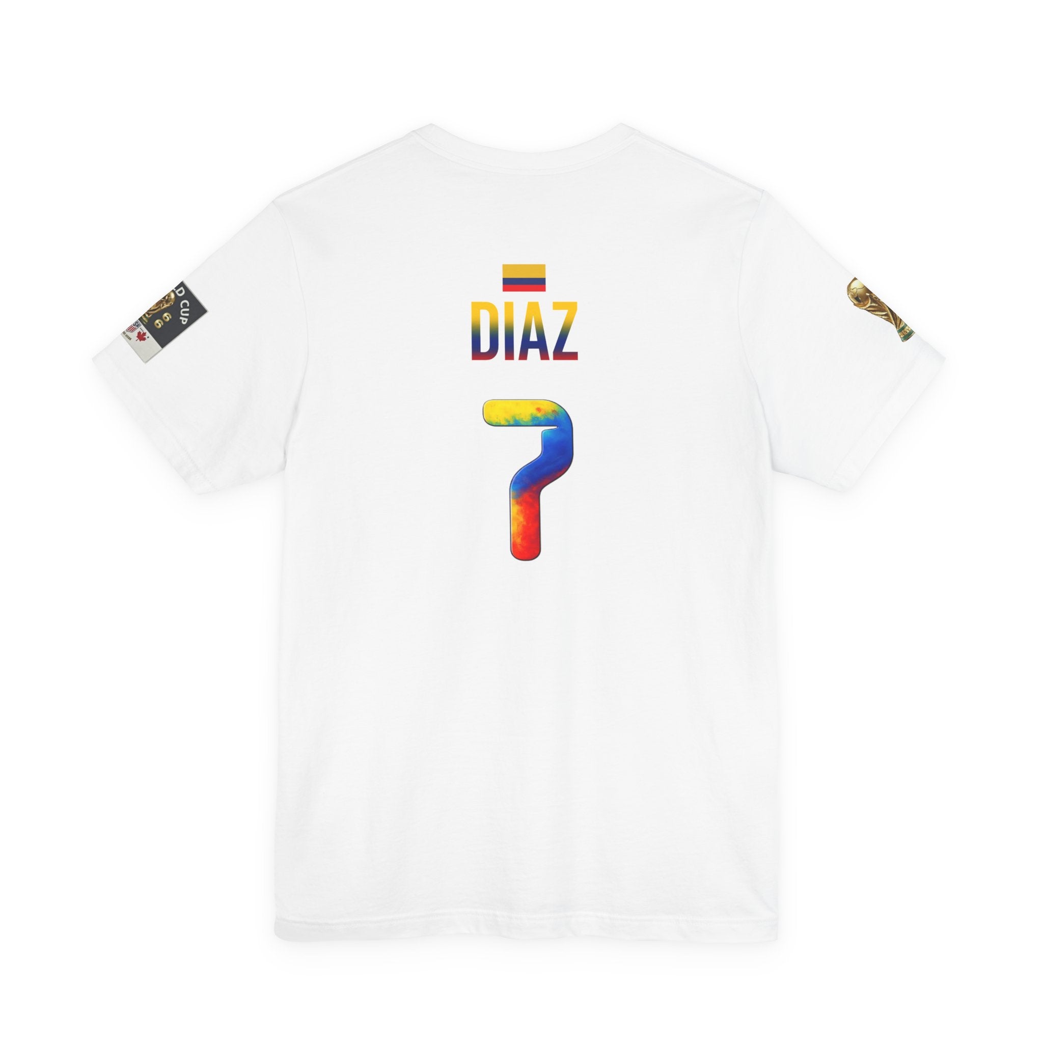 Diaz 7 Columbia Soccer Jersey Tee | Colombia Flag Number Shirt