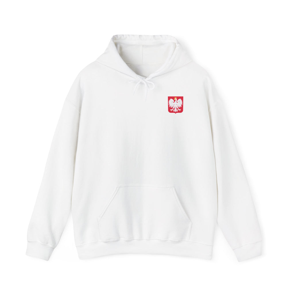 Lewandowski #9 Poland Soccer Hoodie | White Football Pullover
