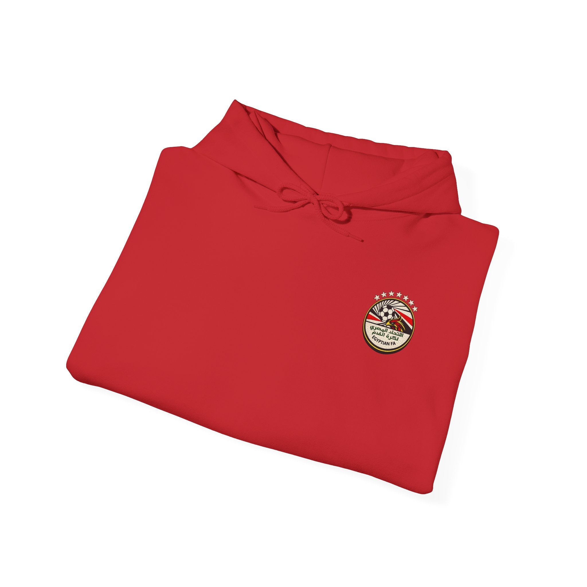 Soccer Jersey Hoodie — Custom 'M.SALAH 10' Red Football Fan Pullover