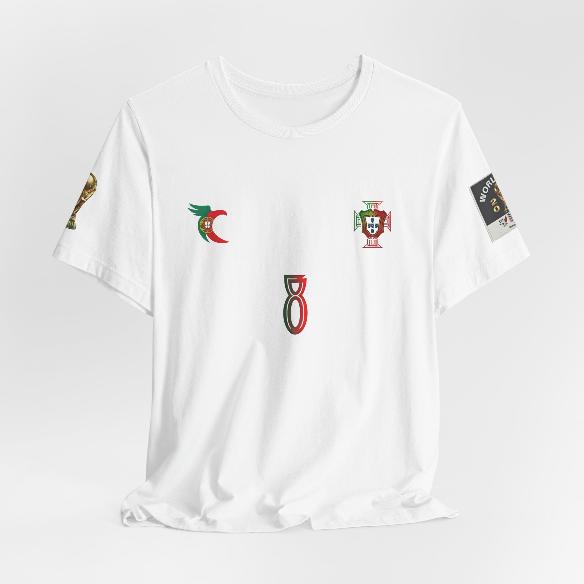 B. Fernandes Portugal Soccer Jersey Tee — Back Number 8 Football Fan Shirt