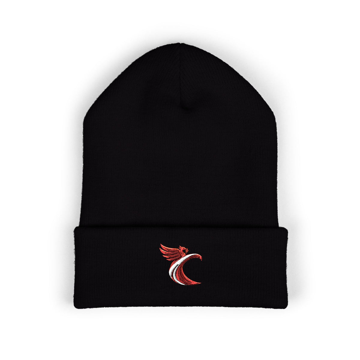 Embroidered Phoenix Liverpool Crest Beanie - Classic Cuffed Knit Hat