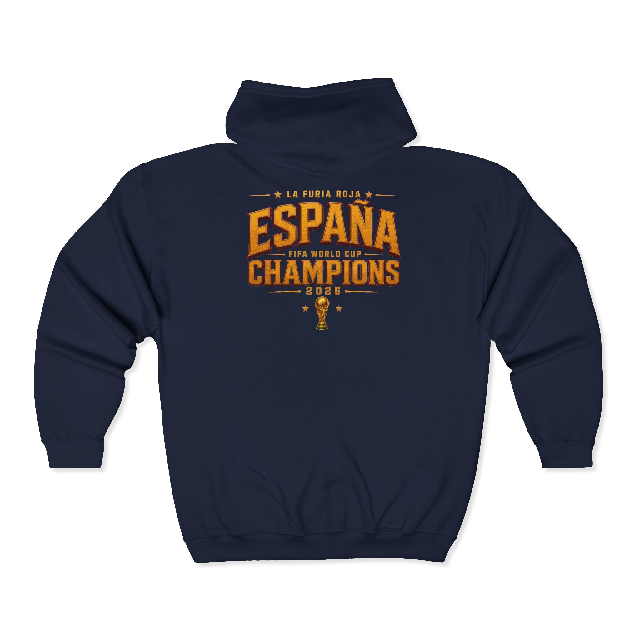 España Champions Zip Hoodie — La Furia Roja World Cup Tribute