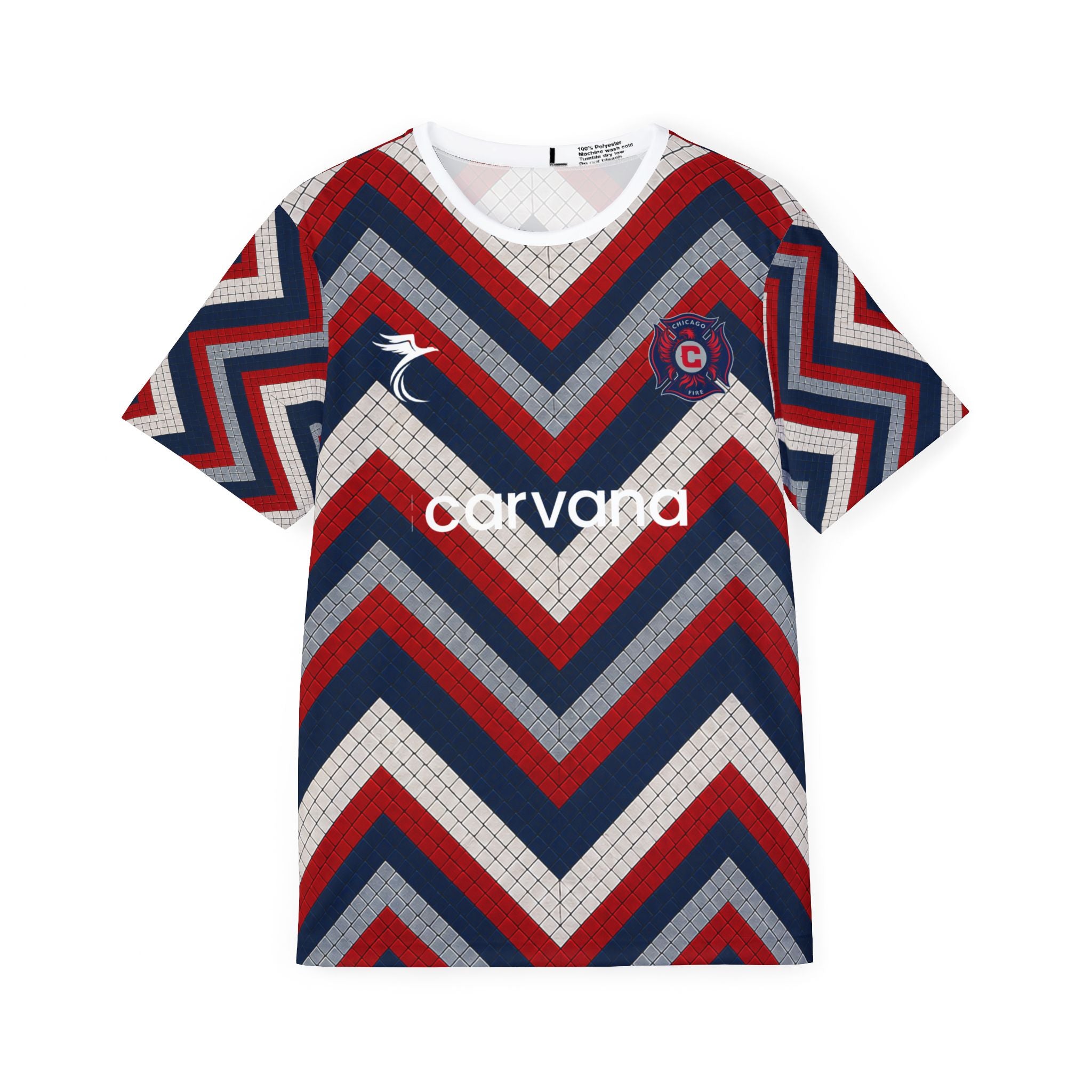 Chicago Fire #9 Sports Jersey — Red, White & Navy All-Over Print
