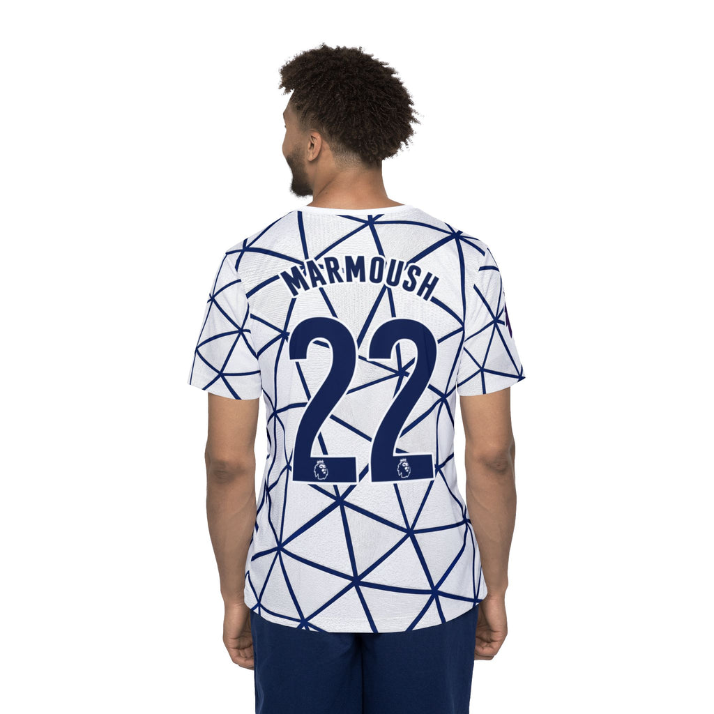 Tottenham-Inspired Men’s Soccer Jersey – AIA Front, Marmoush #22 Back