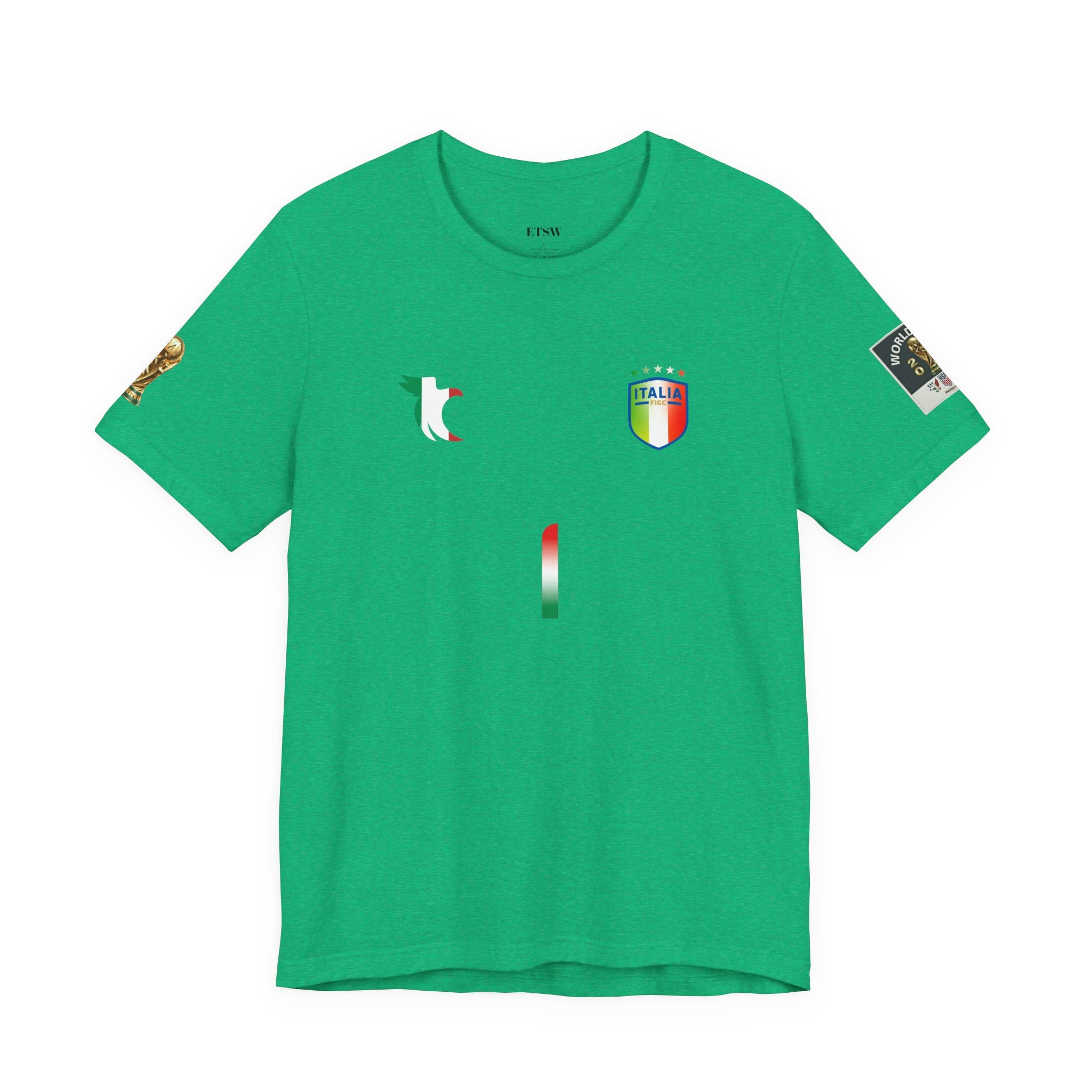 Donnarumma #1 Italy Jersey Tee | Soccer Goalkeeper Shirt