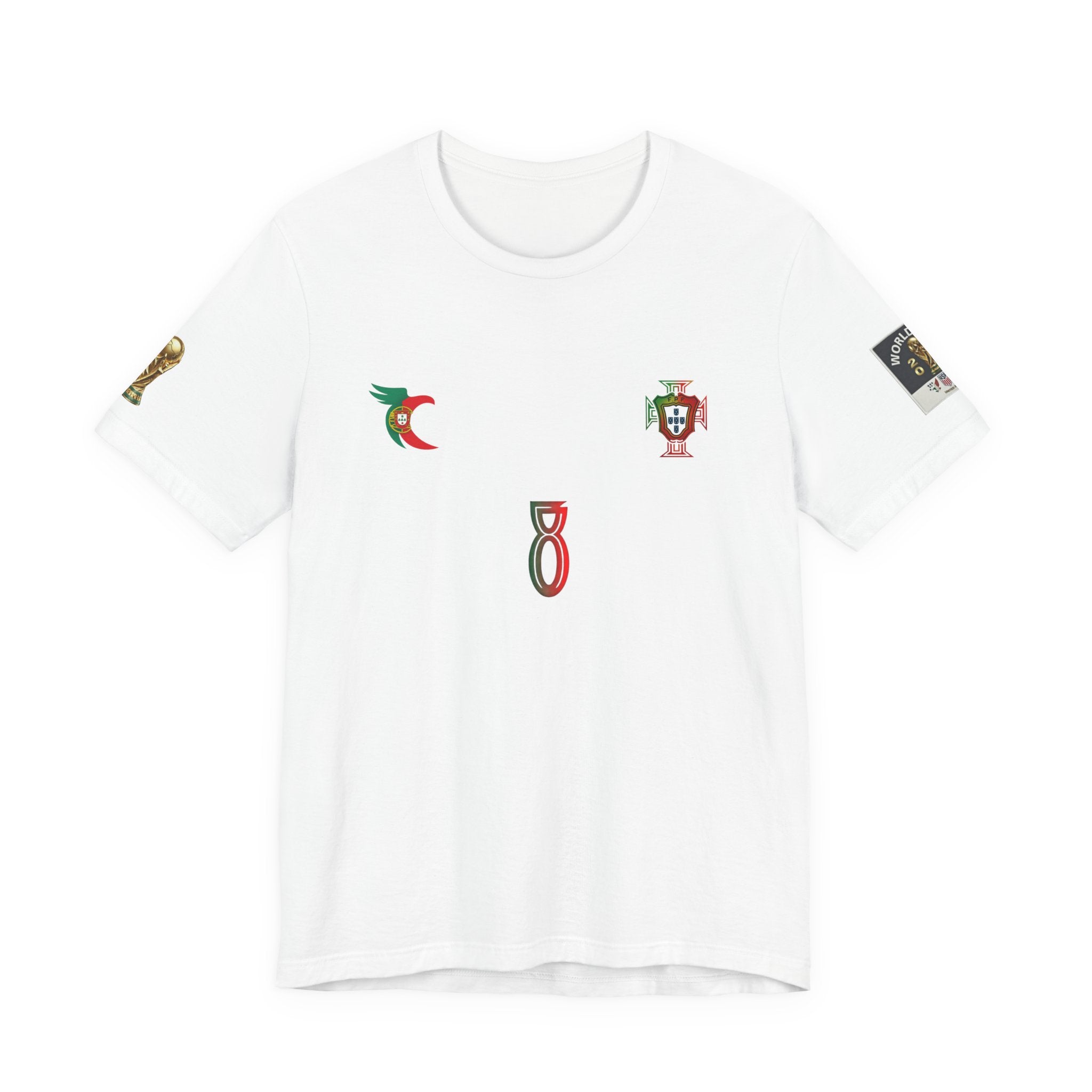 B. Fernandes Portugal Soccer Jersey Tee — Back Number 8 Football Fan Shirt