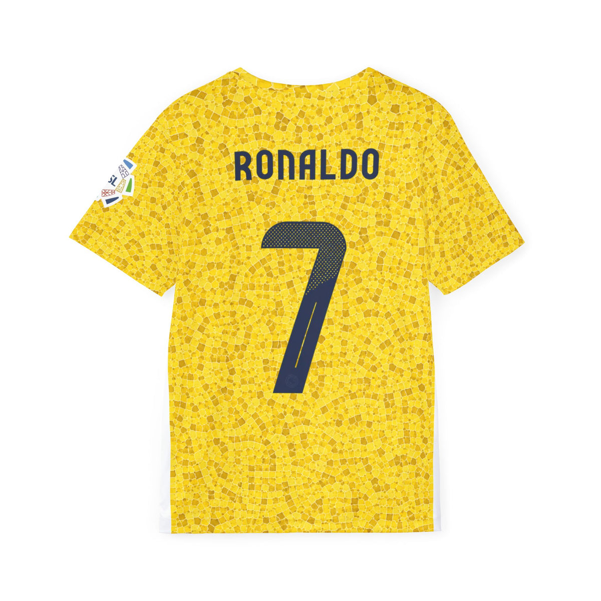 Men's Yellow Ronaldo #7 Soccer Jersey — KAFD All-Over Print