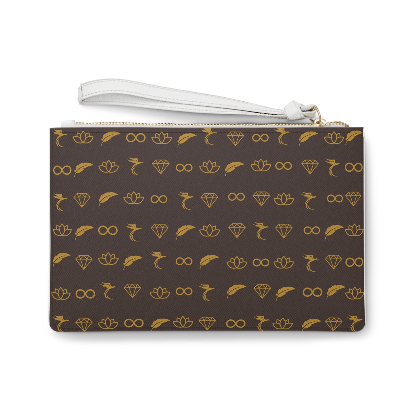 Elegant Bohemian Clutch Bag with Symbolic Patterns