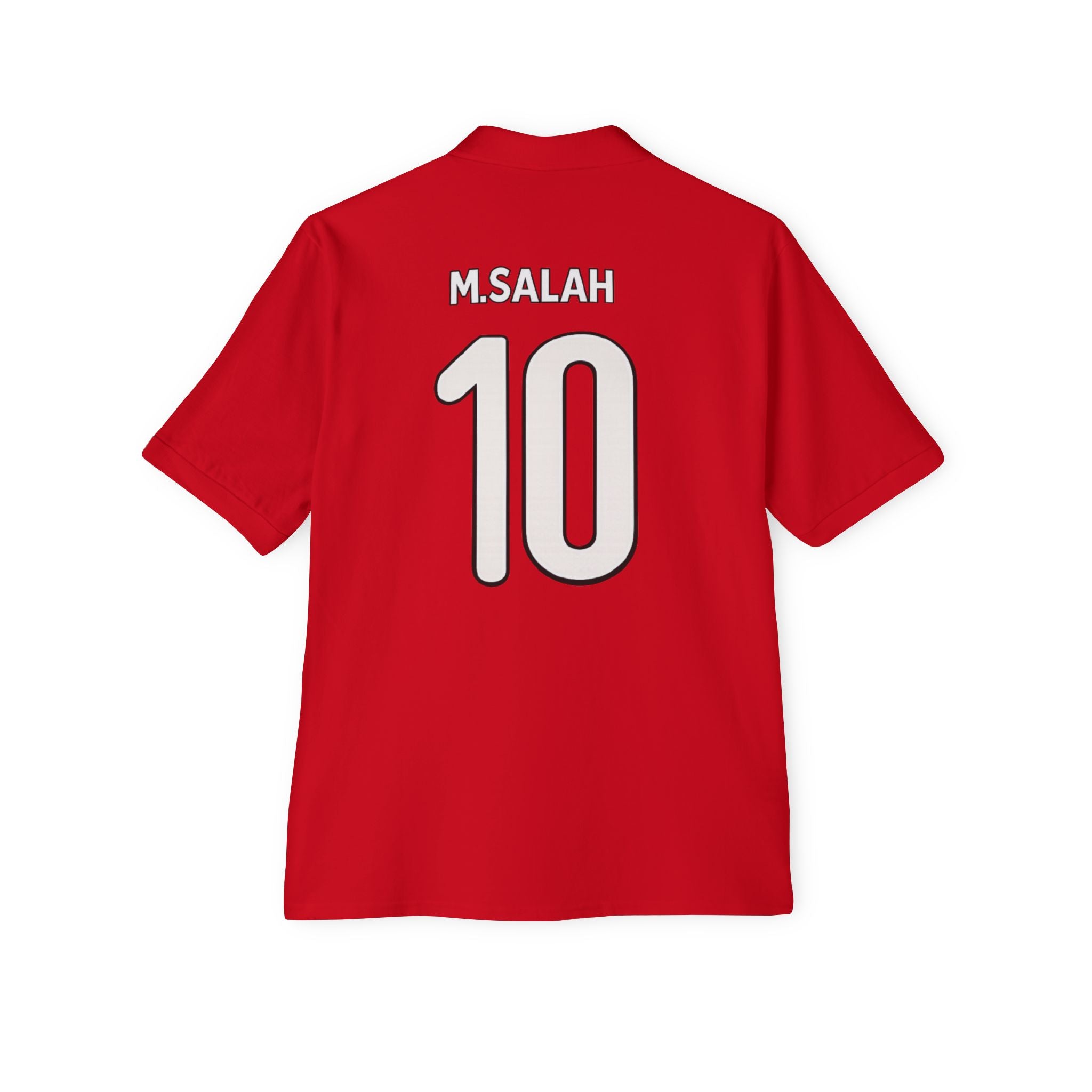 Men's Polo Shirt — M. Salah #10 Football Jersey Style