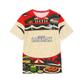 Men's Jersey — Vintage Asian Street Food Mosaic Print