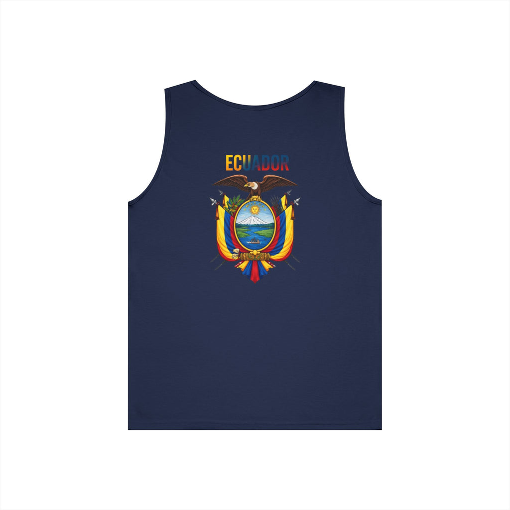 Ecuador Flag Crest Tank Top — Ecuador Coat of Arms Sleeveless Shirt