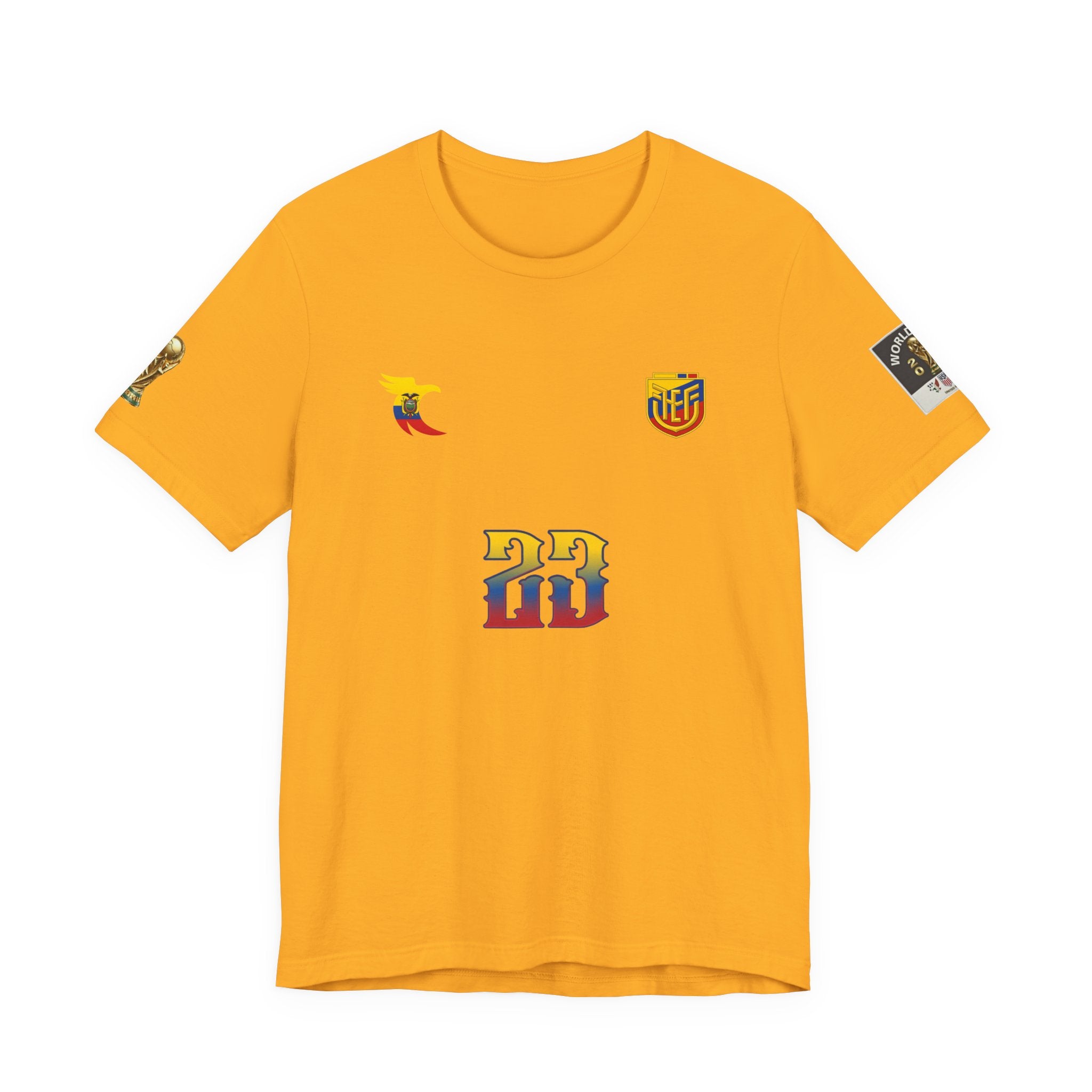 Caicedo Ecuador Soccer Jersey T‑Shirt — Custom Name & Number (23)