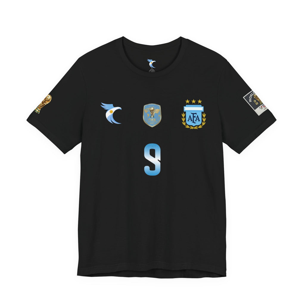 Argentina Alverez #9 Jersey Tee — J. Álvarez #9 Replica Football Shirt
