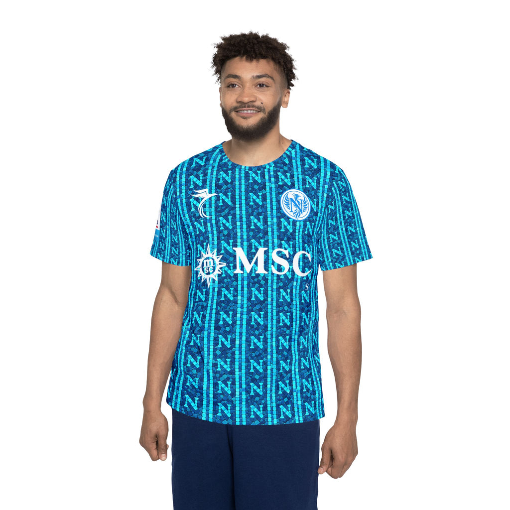 Men's Napoli Soccer Jersey — Politano #21 Blue All-Over Print