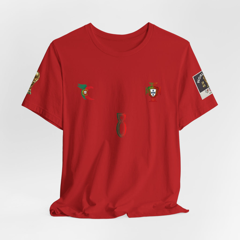 B. Fernandes Portugal Soccer Jersey Tee — Back Number 8 Football Fan Shirt
