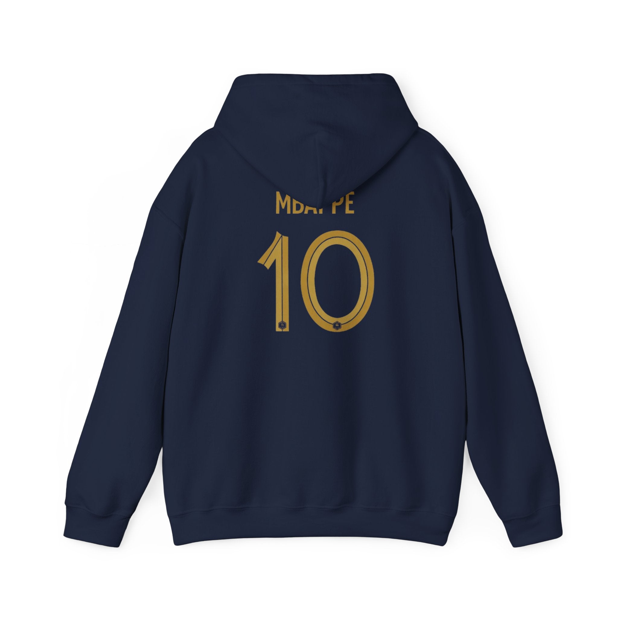 Mbappe #10 2022 Jersey Hoodie — Minimal Rooster Chest Emblem & Back Jersey Print